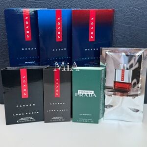 Prada Ocean , Carbon Luna Rossa & Paradigme Collection For Men Sample Size 7pcs
